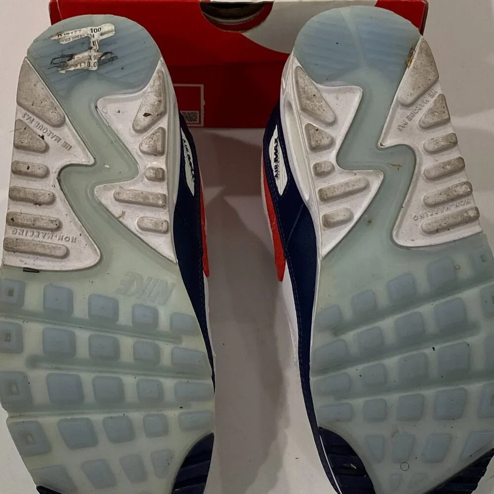 Nike Air Max 90 GS 7 Youth USA Denim Shoe with Box - Picture 7 of 7